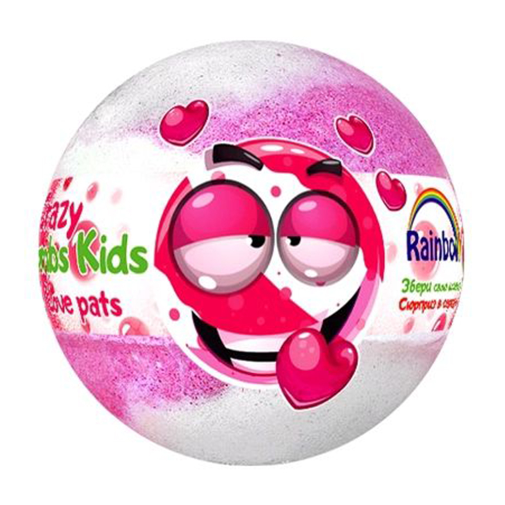Бомбочка для ванни Rainbow Crazy Bombs Kids Улюблені тварини, з сюрпризом, 100 г